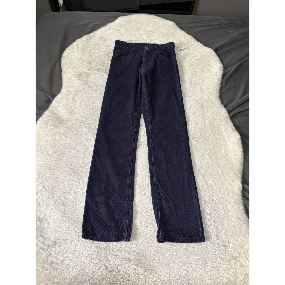 New Gap Kids Navy Blue Corduroy Slim‎ Chino Pants Size 16